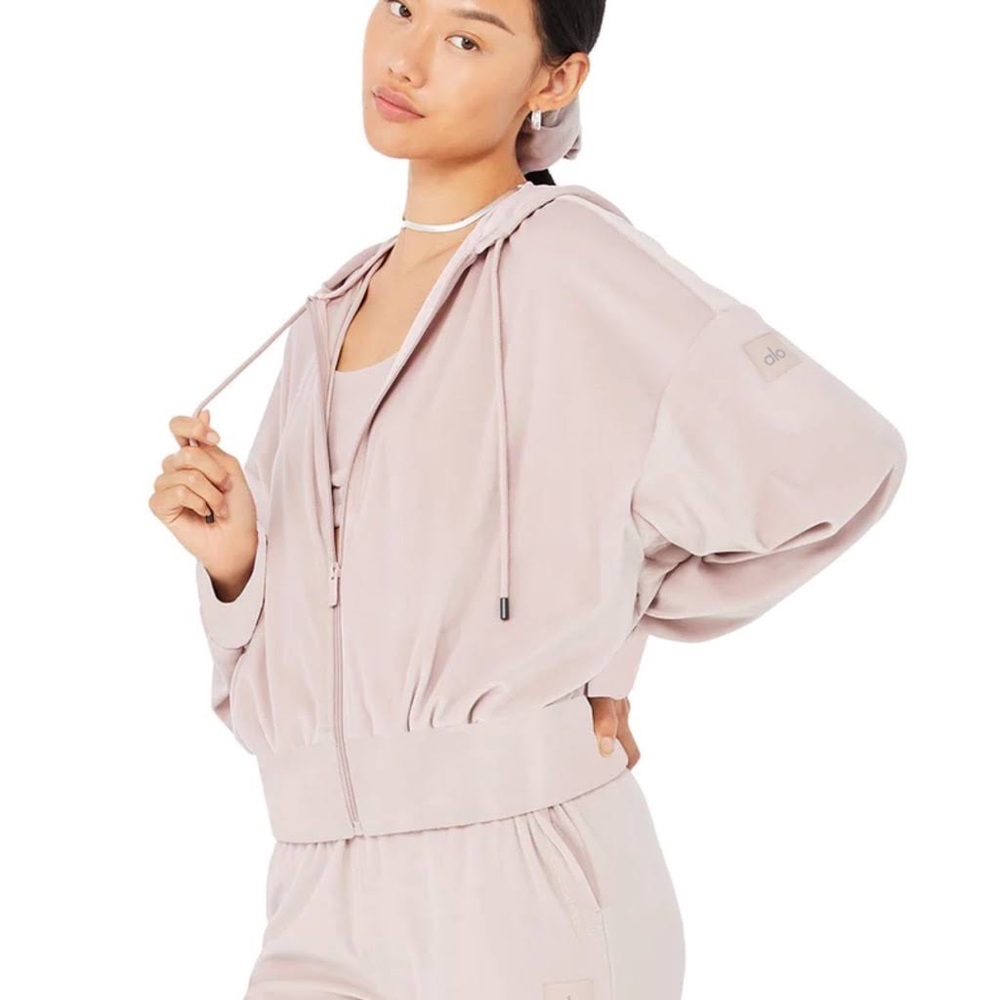ALOYOGA Velour Glimmer Hoodie & Pants